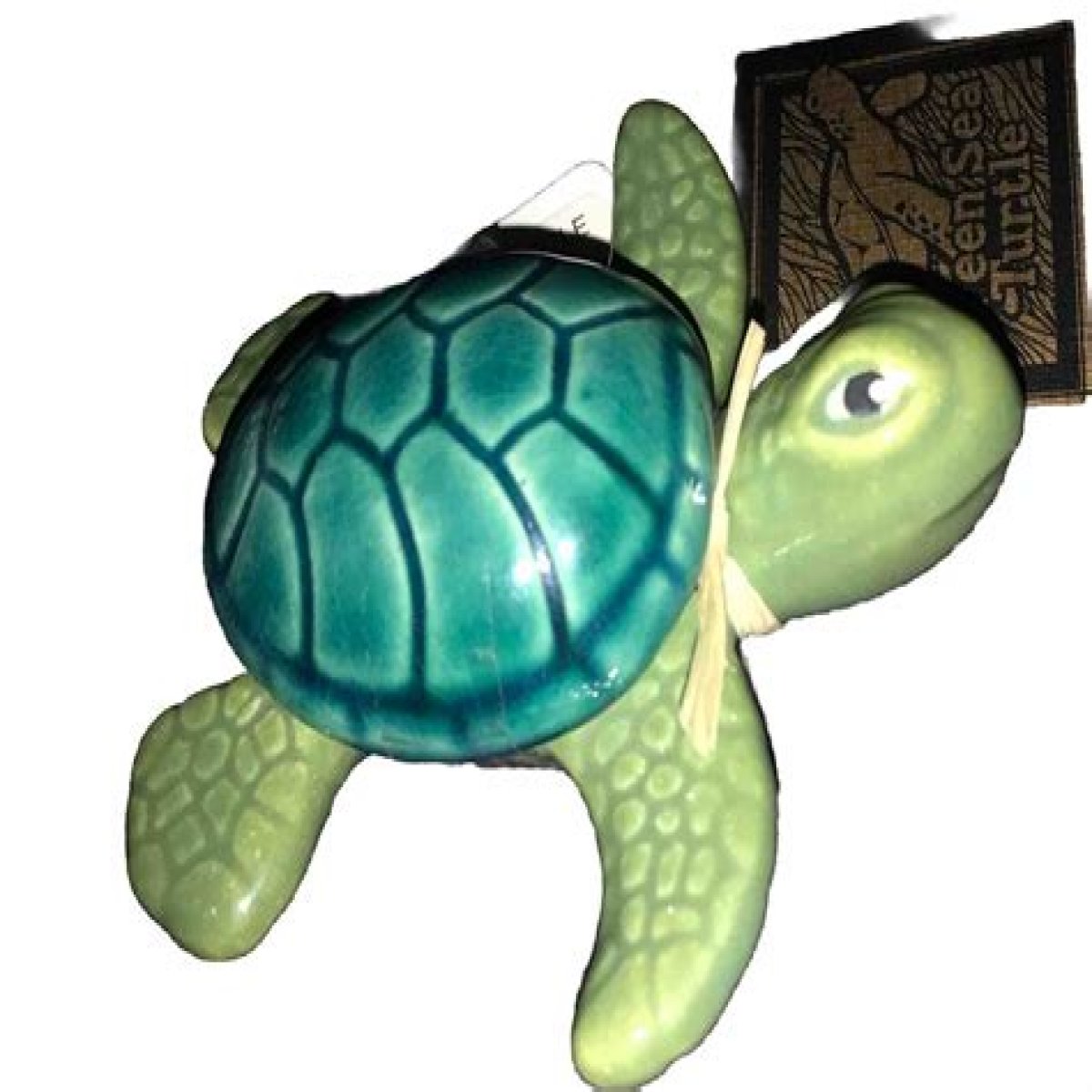 Ben Diller Art Pottery Sea Turtle Trinket Dish Bowl Maui Hawaii Signed by Artist for Sale