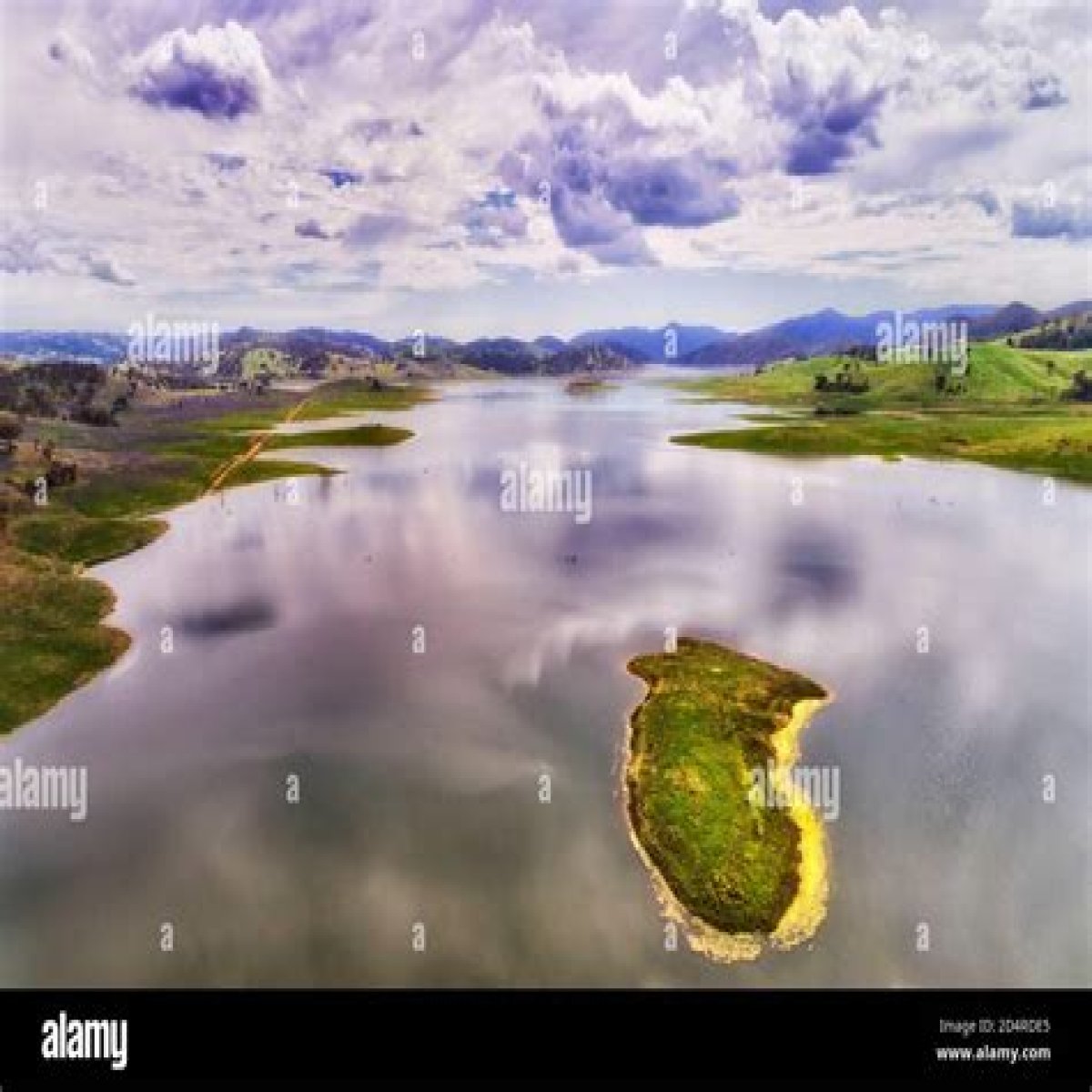 Bit of land surrounded by water