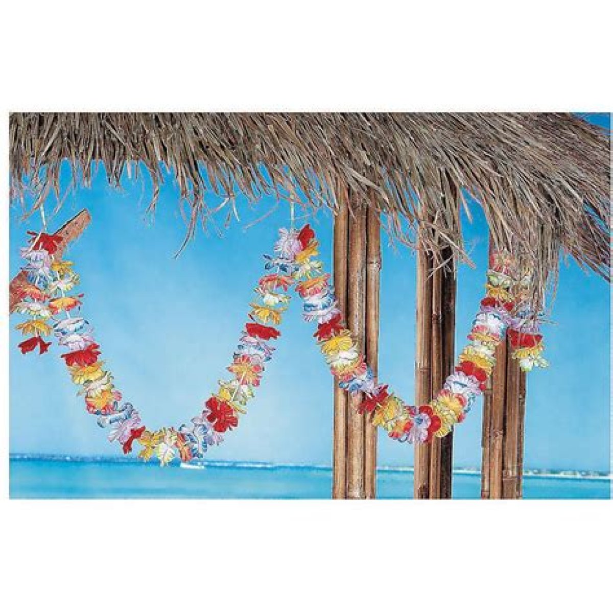 Flowery garland given to a guest at a tropical-themed party perhaps