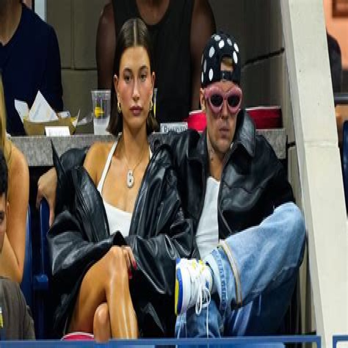 Hailey Bieber Paired a Pink Wig With a Cropped Turtleneck and the Tiniest Miniskirt