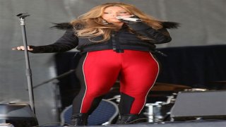 Mariah Carey brings her uncomfortable cameltoe to Austria: just embarrassing?