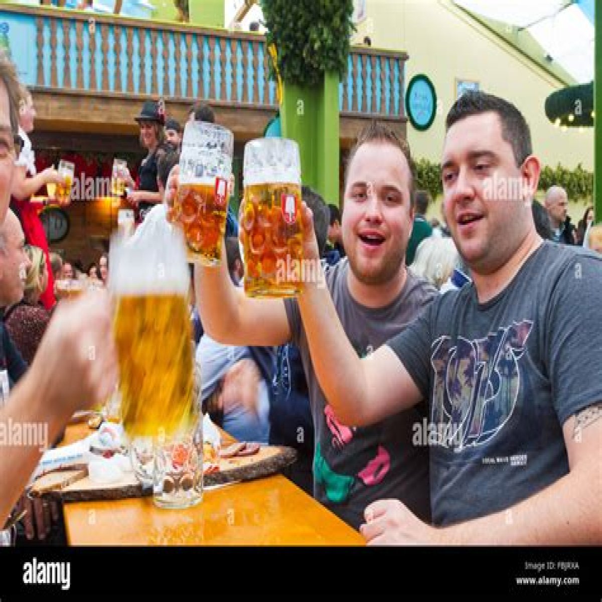 Mug in a beer hall