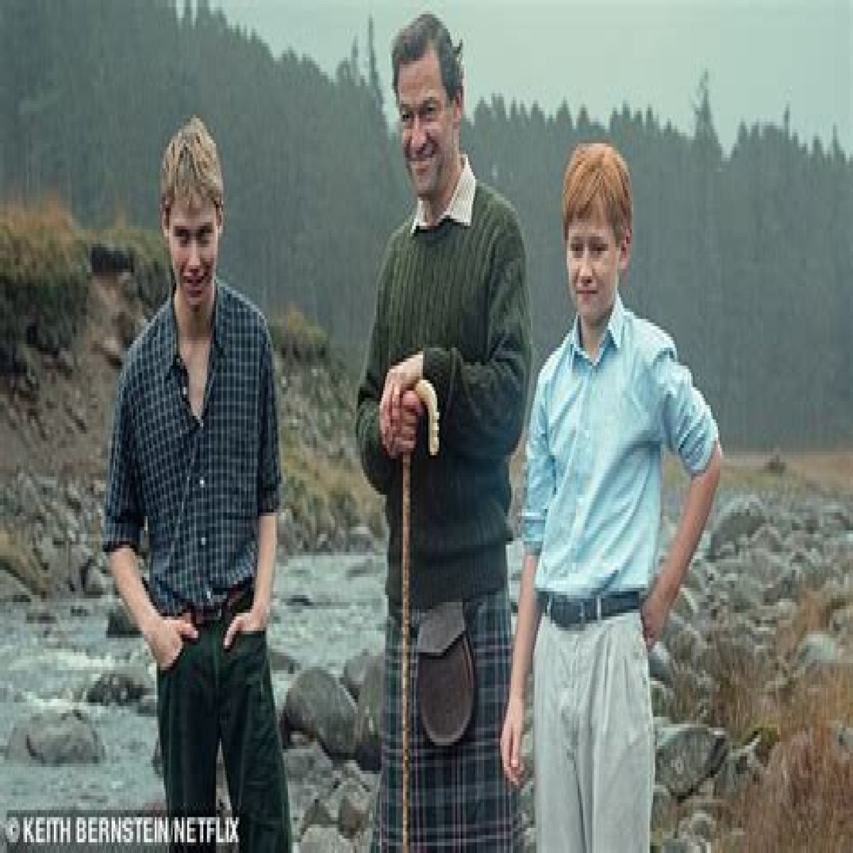 Netflix's The Crown is accused of misrepresenting famous 1997 photoshoot featuring Charles, William and Harry to make it look like riposte to Diana's romance with Dodi Al-Fayed
