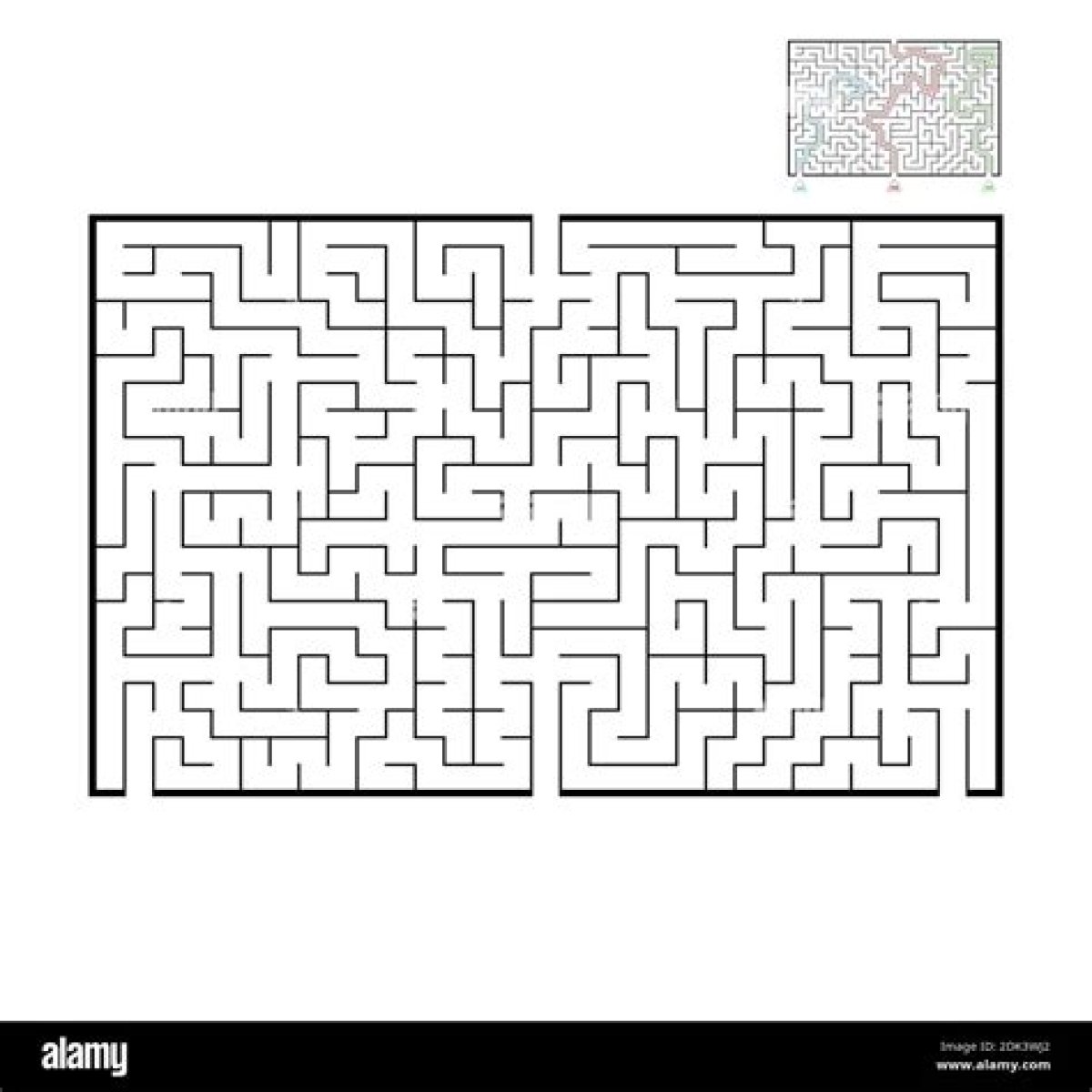 Puzzle where you want to find the way out