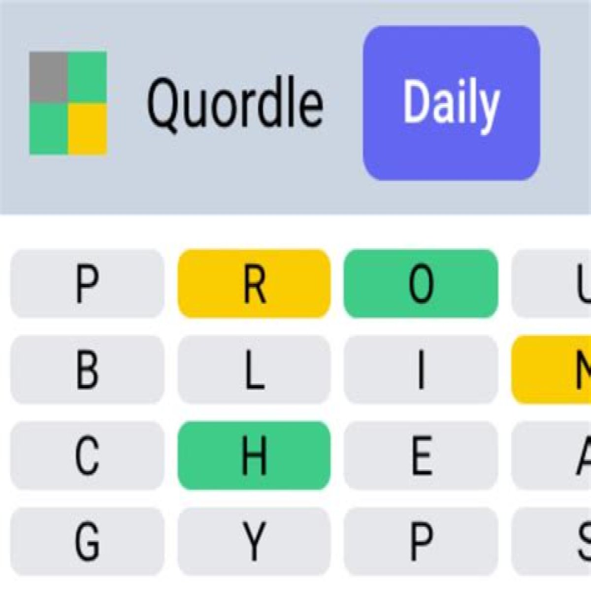 Quordle, a four quadrant Wordle-type game, is evil, awesome and a time suck