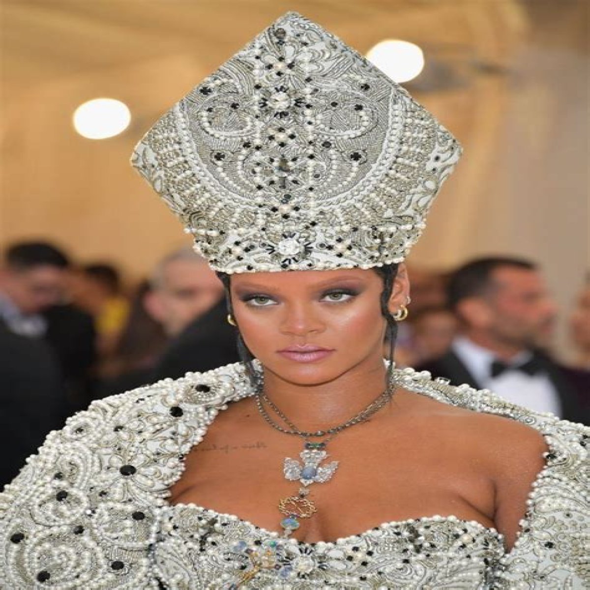Rihanna was the People’s Pope in Maison Margiela at the Met Gala